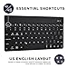 Lenovo A8-50 A5500 / A10-70 A7600 Wireless Keyboard, COOPER AURORA 7-Color Backlit LED Wireless Bluetooth QWERTY Keyboard with Rechargeable Battery (Black, Ultra Light & Slim)