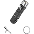 RovyVon Upgrade Aurora A1 LED Keychain Flashlight, 650 Lumens Super Bright with EDC Pocket-Sized, USB-C Rechargeable, New Lock Mode, Gift for Camping Emergency Outdoor(Gray)