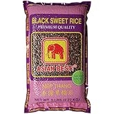 Asian Best Black Sweet Rice, 5 lb Bag, Sticky Rice