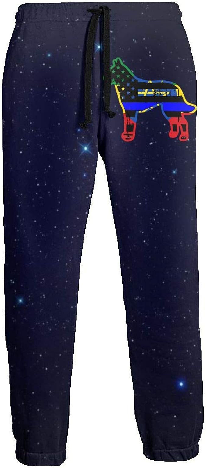 HOMMU&amp;6&amp;PANTS Ethiopia Flag Thin Blue Line