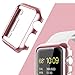 CinoCase Apple Watch Series 1 / 2 Case, 38mm Thin Fit Snap-On PC Hard Protective Bumper Case Premium Slim & Light Scratch-Resistant and Shockproof Cover for Apple Watch Series 1 / 2 (Rose Gold)