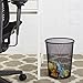 Amazon Basics Mesh Trash Can Wastebasket, Black, 6-Pack