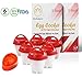Egg Cooker - hard boiled egg maker without the Shell, Eggies AS SEEN ON TV ready for snack,6 Pack hard boiled egg maker with EGG TIMER.