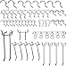 Marvelous Pegboard Hooks Assortment - 50Pcs Peg Hook Organization