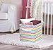 Sorbus 11 Inch Cube Storage Bin - 6 Foldable Storage Cubes for Shelf, Toy Box, Cubby & Closet Organizer - Multicolor Chevron Collapsible Cloth Cube Storage Bins for Home Organization, Nursery, Bedroom