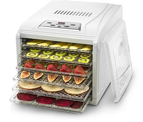 Gourmia gfd1650 premium countertop food dehydrator, wit…