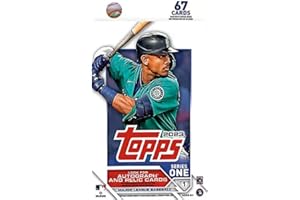 PANINI 2023 Topps Baseball Series One Hanger Box with a 67 Card Cello Pack Including at least Four Retail Insert Cards