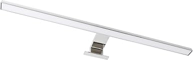 2in1 LED Spiegelleuchte Badleuchte 8W IP44 230V - Aufsatz + Aufbau - eingebauter LED Trafo (tagesweiß (4000 K))