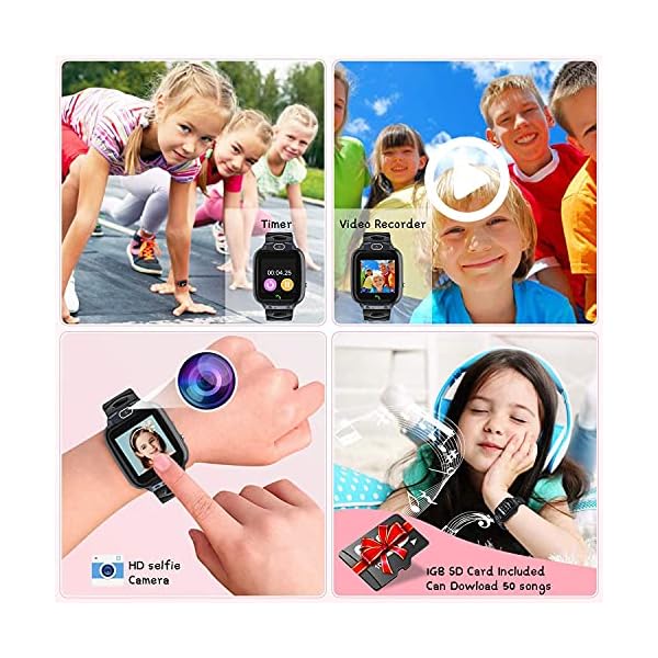 Kids-Smart-Watch-Phone-for-Boys-Girls-27-in-1-Game-Video-Smart-Watch-for-Kids-Children-HD-Touch-Screen-Recorder-Music-Alarm-Clock-Calculator-Camera-Birthday-Age-3-12-Years-Old-Black Vannico Kids Smart Watch, 14 Games SOS Phone Watch for Boys Girls, Video Smart Watches for Kids with HD Touch LCD Music…