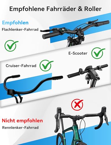 Bicycle Rear View Mirror, 360° Foldable & Rotatable Bicycle Mirror for E-Bike Left, Bicycle Mirror Left for Ebikes with HD Vision, Impact-Resistant Real Glass, Compact Handlebar Mirror for E Scooter