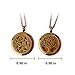 RoyAroma 2PCS Chocolate Color Aromatherapy Essential Oil Diffuser Necklace Pendant Locket Jewelry, 24