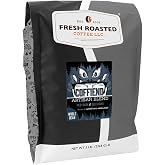 Fresh Roasted Coffee, Coffiend Whole Bean Coffee, Med-Dark Roast, Kosher, 5 lb (80 oz)