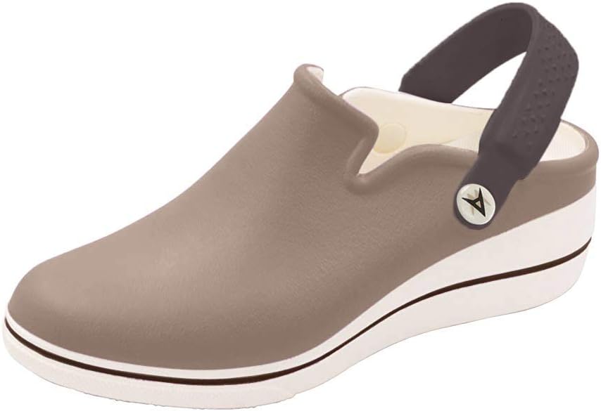 AnyWear Women's Peak Health Care Professional Shoe, Taupe, Marshamallow, 6 Medium US