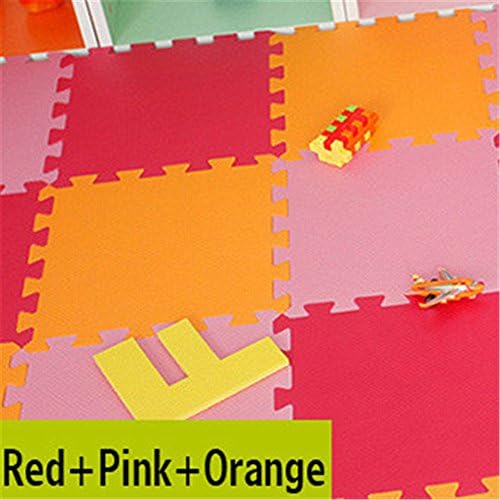 EVA Mixed multicolor foam puzzle mat used for exercise/yoga size:12"X12" 3/8"Thick 18PCS/bag