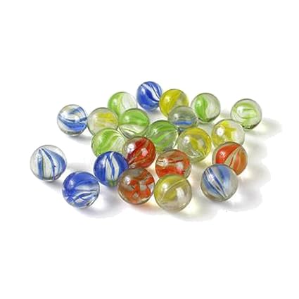 vientiane Bunte Glasmurmeln, 420 Stück Glaskugeln Spielzeug,14mm Durchmesser für Dekoration Spielzeug,Spielmaschine, Hydropon
