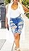 Tribear Women's Summer Ripped Hole High Waist Casual Short Jeans 42(US10,Blue)