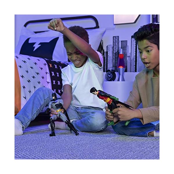 BATMAN 12-inch Action Figure (Black Suit), for Kids Aged 3 and up