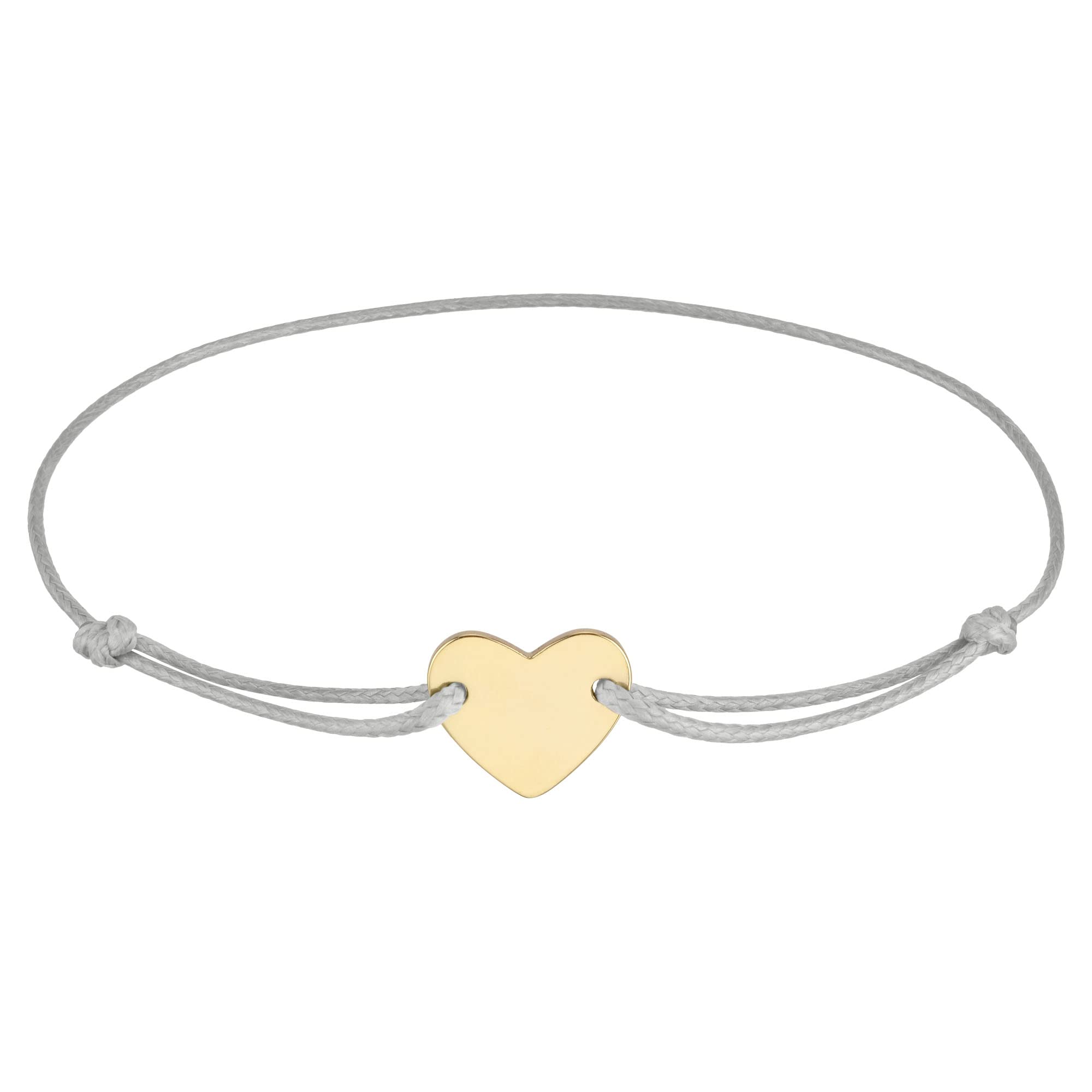 StarAppeal Heart Friendship Bracelet, Heart Bracelet in Silver and Gold, Adjustable Size, Macrame Band for Women and Girls, Handmade, 21 cm, Cotton