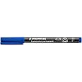 Staedtler 318-3 Lumocolor Universal Permanent Fine Pens - Blue, Pack of 10, box of 10 (318-3 VE)