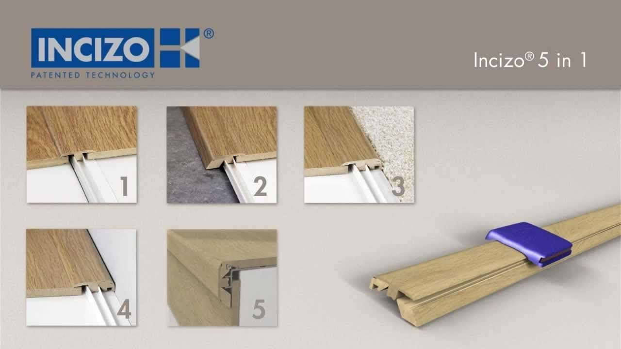 Quickstep Threshold Door Bar Incizo 5 in 1 - Perspective Range (Oiled Walnut Planks)