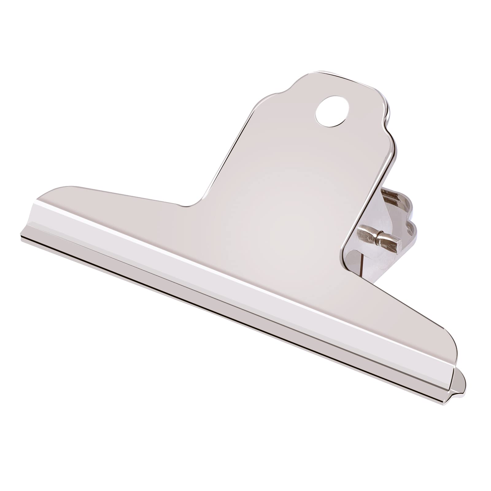 GUOKOFF 12 Pack Large Bulldog Clip, 145mm Metal Hinge Clip, Large Binder Clips, Metal Binder Paper Clips, Silver Stainless Steel Paper File Clamps for Office School