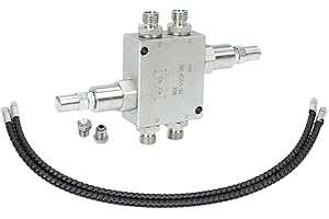 predolo Mini Excavator Cushion Valve Kit Accessory Professional Replacement Compatible with 1/4" Hydraulic Hose Attachment St