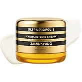 Jaminkyung Triple Propolis & Snail Mucin Face Cream, Korean Glass Skin Moisturizer with 8-Layer Hyaluronic Acid & Panthenol for Deep Hydration, Glowing & Repairing Dry, Dull Skin, 1.69 fl oz