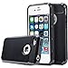 ULAK 4S Case,iPhone 4S Case,iPhone 4 Case, Dual Layer Hybrid Slim Hard Case for Apple iPhone 4S & iPhone 4 with Hard PC Cover and Soft Inner TPU (Black)