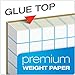 TOPS Quadrille Pad, 8.5 x 11 Inches, 15 Pound Stock, 50 Sheets per Pad, 6 Pads per Pack, White (99522)