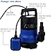 Homdox 1/2 HP Submersible Sump Pump 400W Dirty Clean Water Pump 2115GPH w/ 15ft Cable and Float Switch