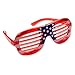 Patriotic Set; Patriotic Light up Glasses, Patriotic Giant Bow Tie, Patriotic Award Ribbon Pin, Patriotic Headband and Patriotic Horn on a Chain.