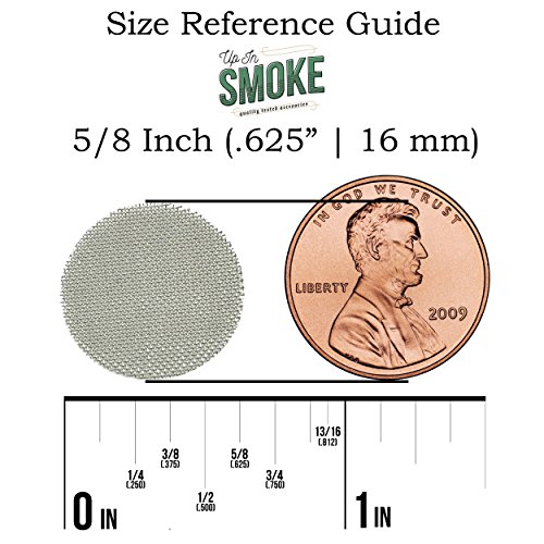 Made in the USA - 100 5/8"(.625) 304 Stainless Steel Premium Pipe Screen Filters