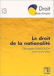 Le  droit de la nationalité