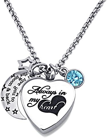 Urn Necklaces for Ashes No Longer by My Side Forever in My Heart Mum Dad Cremation Urn Locket Jewellery