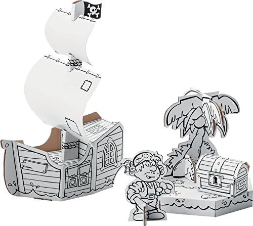 CALAFANT Puzzle, Pirate's Treasure Model Kit with 12 Markers