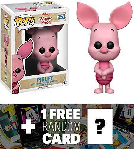 Piglet: Funko POP! x Disney Winnie the Pooh Vinyl Figure + 1 FREE Classic Disney Trading Card Bundle (112611)
