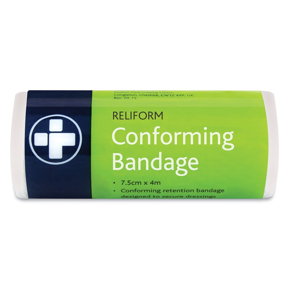 Reliform Conforming Bandage - 400 x 7.5 cm - White - Pack of 10
