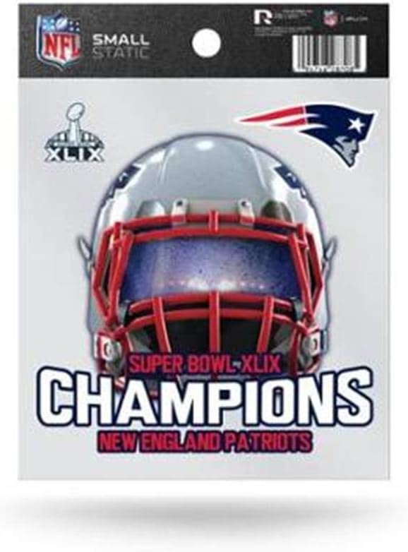 Amazon Com Rico Industries Inc Rpfbnepsb49ssc Rico Small Static Cling Nfl New England Patriots Super Bowl 49 Champions Multicolor Home Kitchen