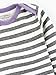 Colored Organics Baby Girls Pearl Organic Bodysuit - Preston Stripe - 6-12M