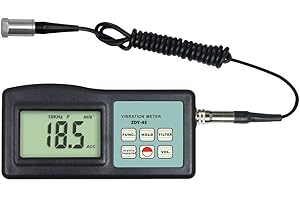 Digital Portable Vibration Tester Meter Vibrometer with Velocity Acceleration Displacement Measuring Handheld Vibration Testi