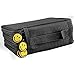 LORJE Multilayer Colored Pencil Case, Large, 72 Slots Black Pen Bag