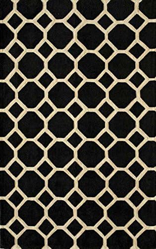 Momeni Rug Chinese Hand Tufted BS-11 BLACK 8'-0" x 10'-0" - Area Rugs