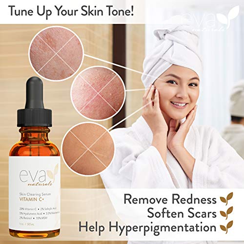 Eva Naturals Vitamin C Serum Plus 2 Retinol, 3.5 Niacinamide, 5
