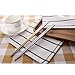 Jili Online 1 Pair Stainless Steel Chopsticks EcoFriendly Square Tableware Metal Cutlery - White Gold