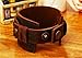 MORE FUN Fashion Good Matching Genuine Leather Wide Cuff Bracelet with Snap Button (Brown)