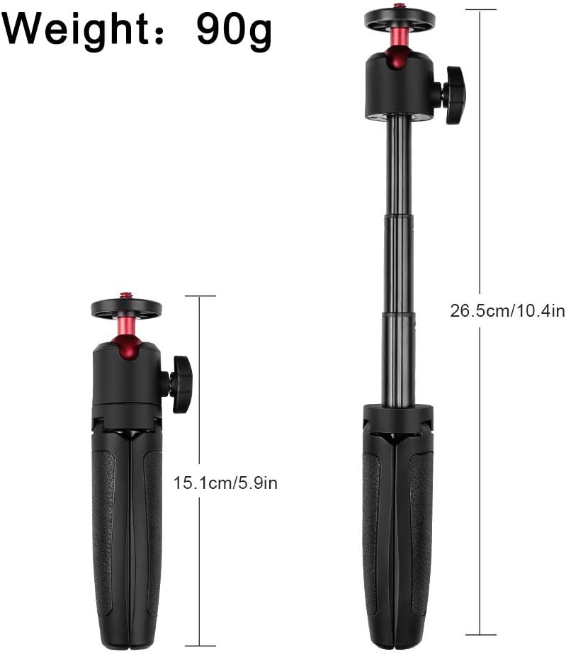 Taisioner Mini Selfie Stick Tripod Handle Grip Three in One for GoPro AKASO OSMO Action Camera Cell Phone and Interchangeable Lens Digital Camera for Vlog : Camera & Photo