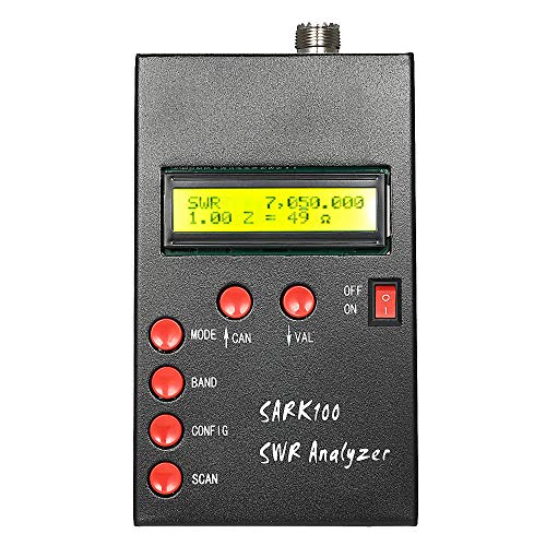 Liuhongyu SARK100 1-60MHz HF ANT SWR Antenna Analyzer Meter Standing Wave Tester Ham Radio Hobbyists Impedance Capacitance Measurement
