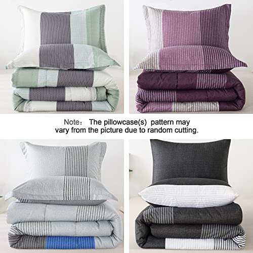 Litanika King Size Comforter Set Sage Green 3 Pieces Lightweight