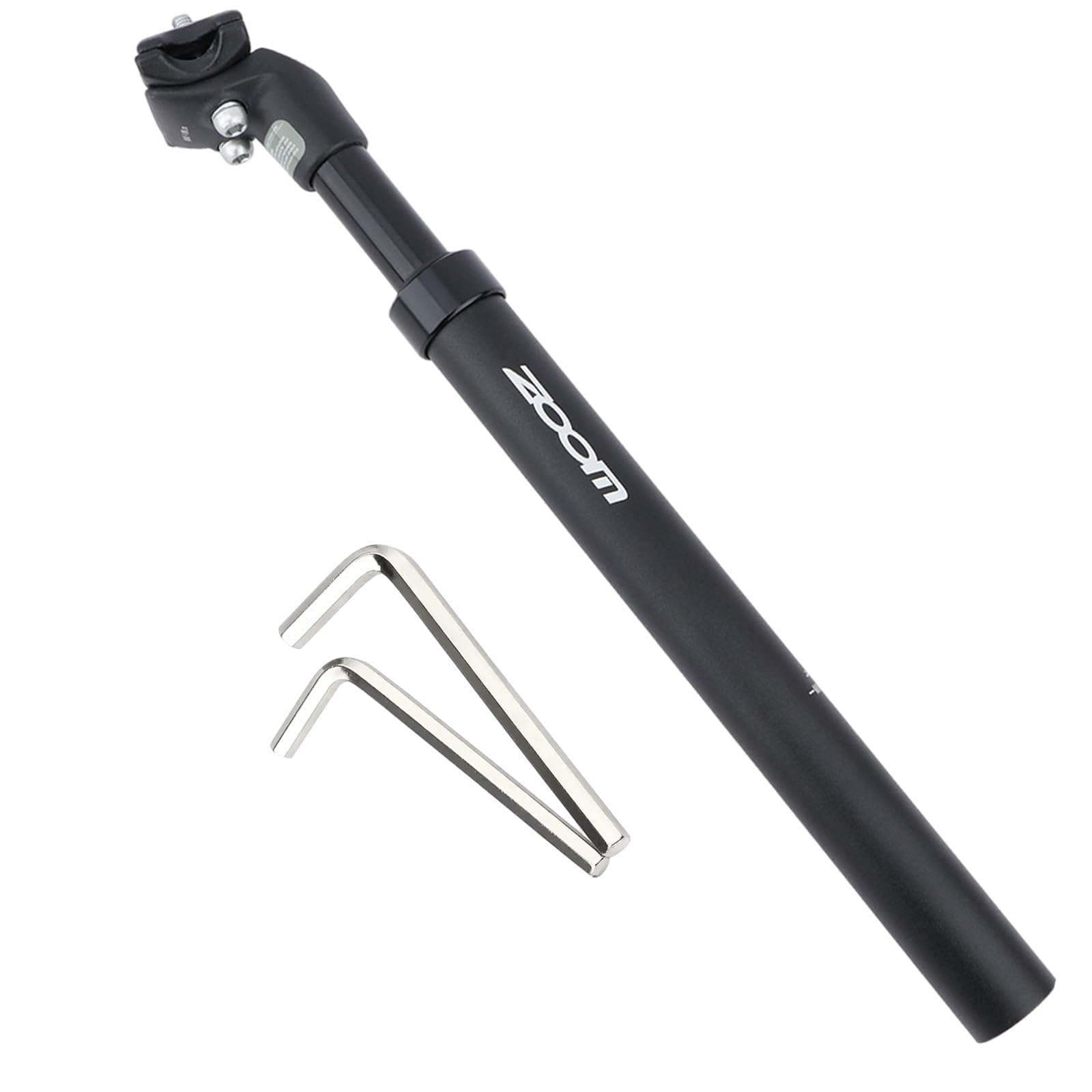 Yongness Bicycle Spring-Loaded Seat Post, Diameter 27.2 mm, 30.8 mm, 31.6 mm, Suitable for Electric Bicycles, MTB, City Bikes Spring Seat Post (Black)