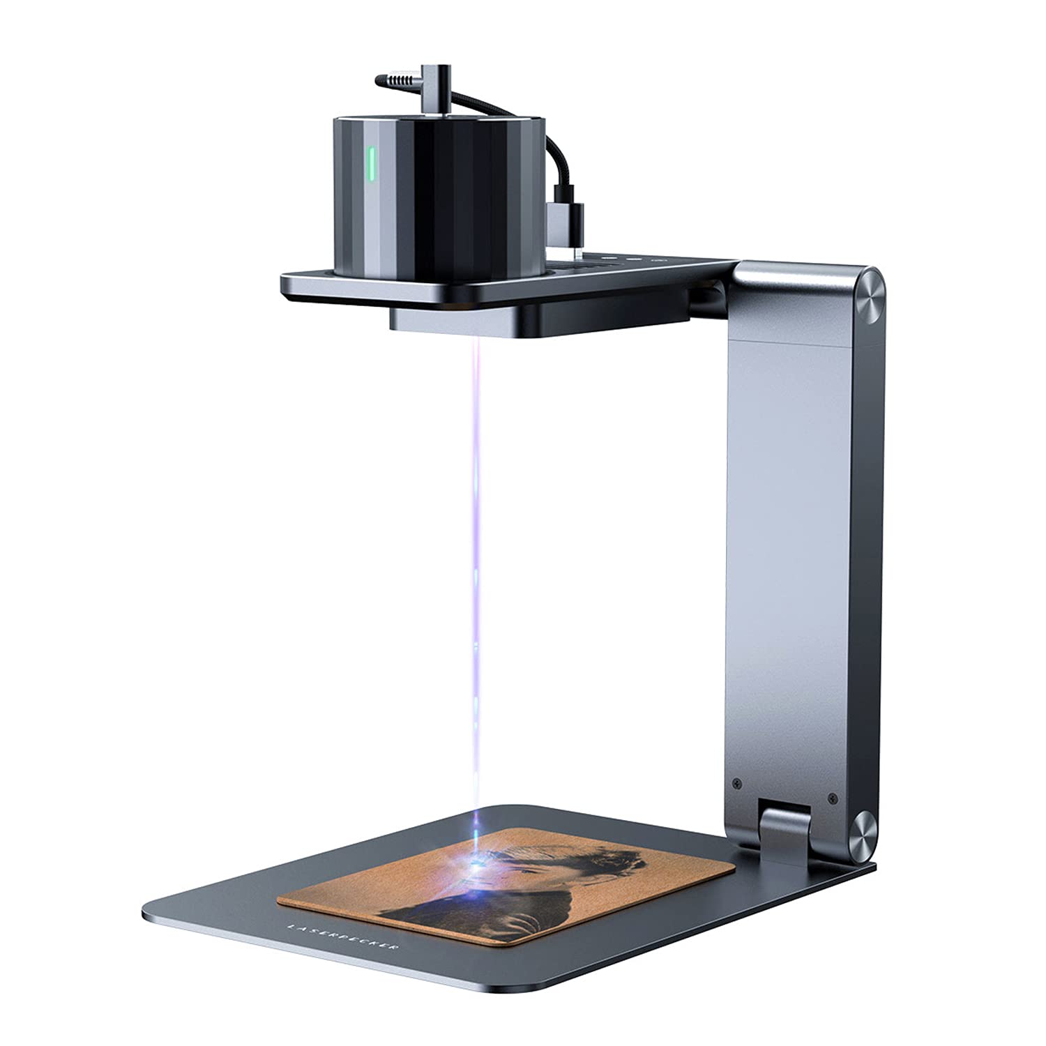 LaserPecker Electric Supporting Stand, Laser Engraver Accessories Auto Focus Engraving Machine Stander, Auto Laser Distance Adjustment Portable Foldable Stand for L1/L1 Pro (Laser Unit Not Included)